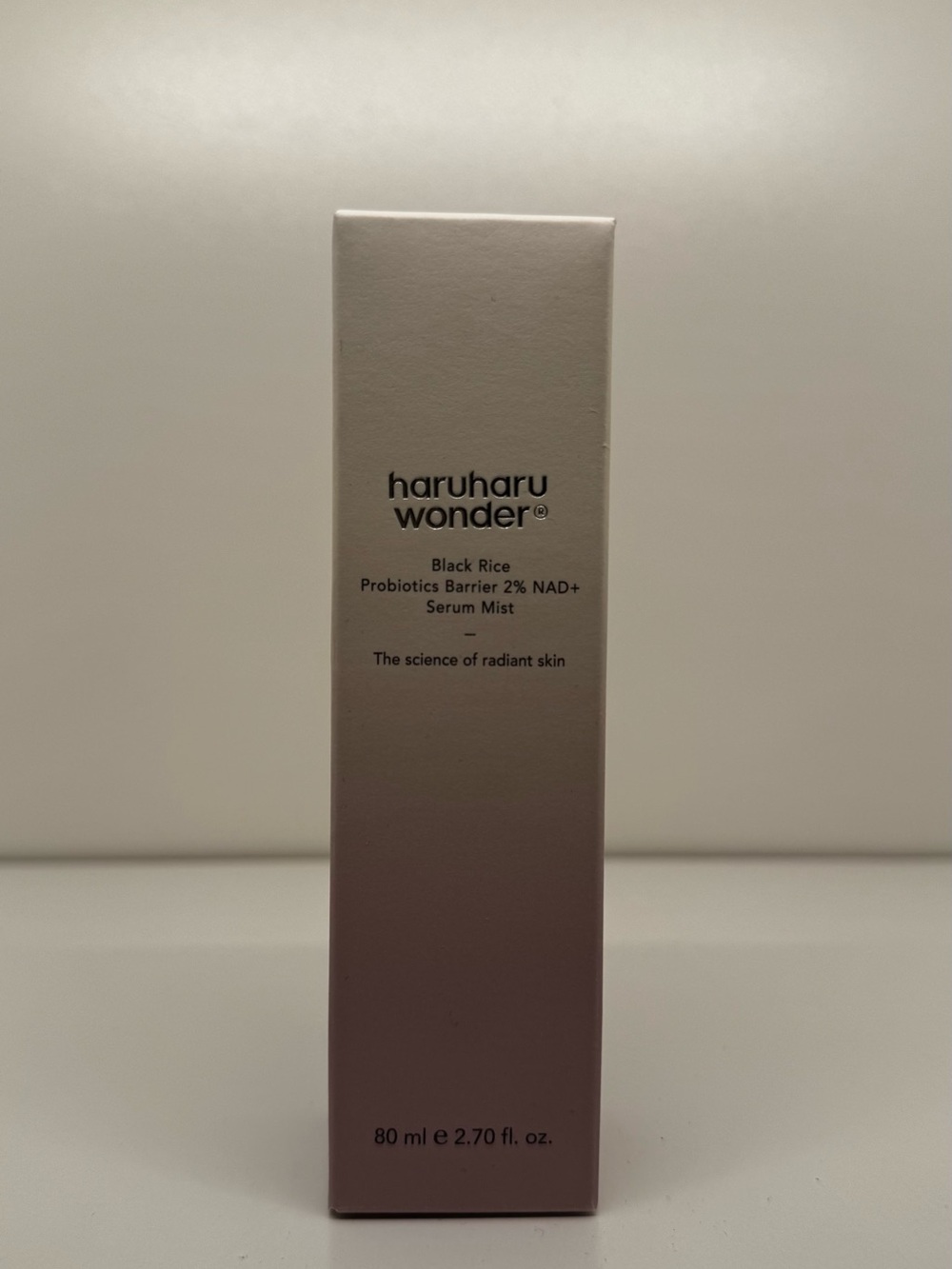 haruharu wonder Black Rice Serum Mist in Pink-Beige Gradient Box
